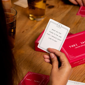 THE AND Dating Edition prompts close-up inviting playful discussion.