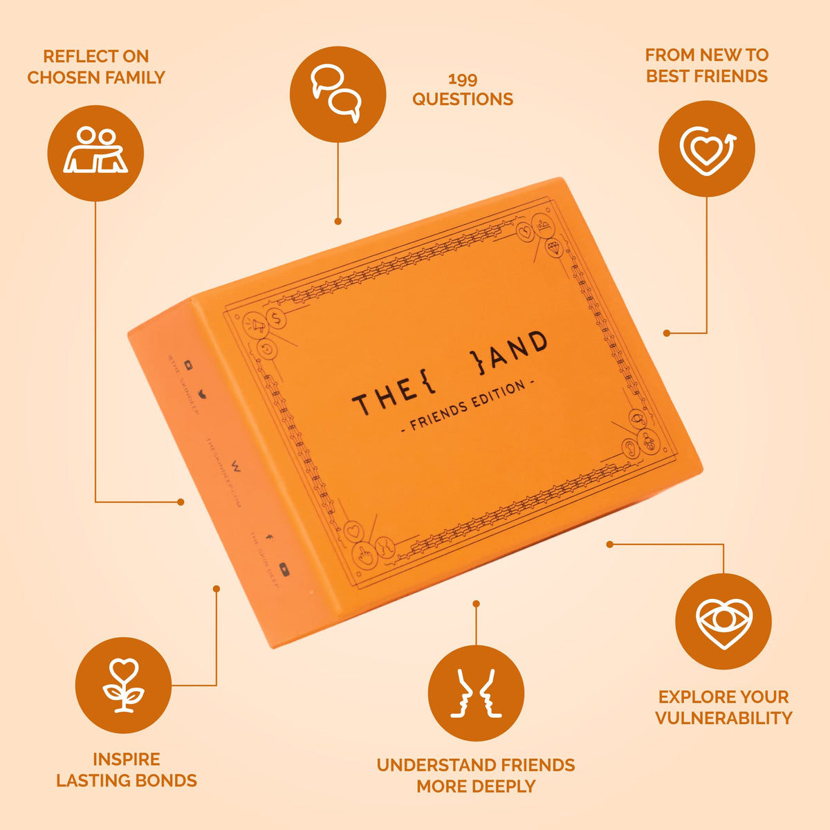 THE AND Friends Edition closeup reveals 199 prompts for meaningful chats.