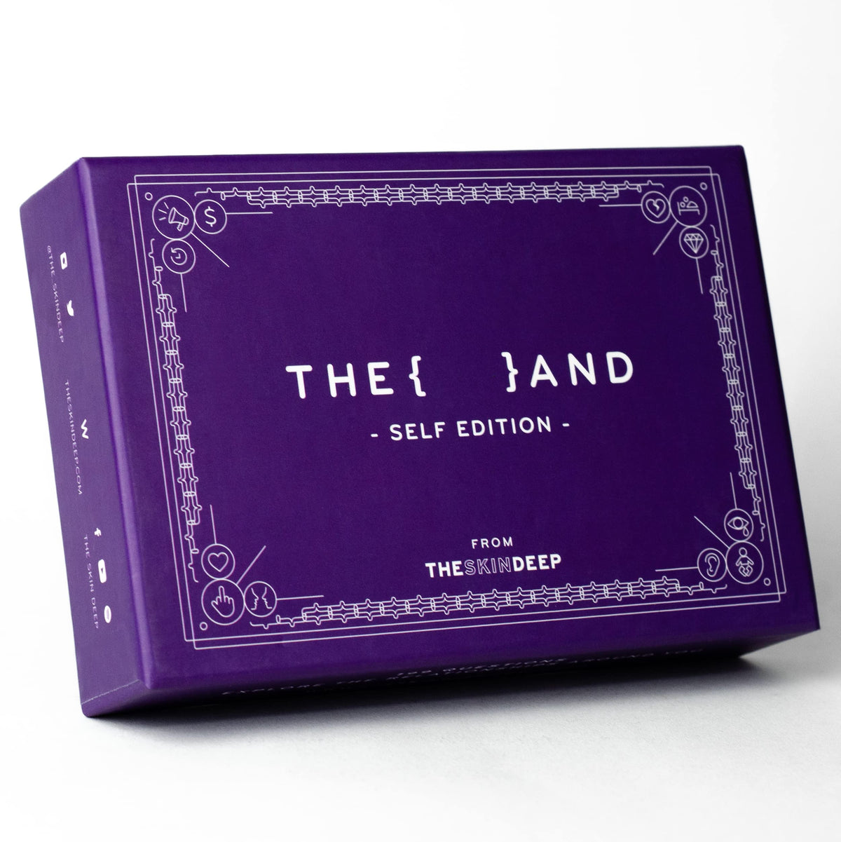 THE AND Self Love Edition card deck on table for mindful reflection and self-discovery.