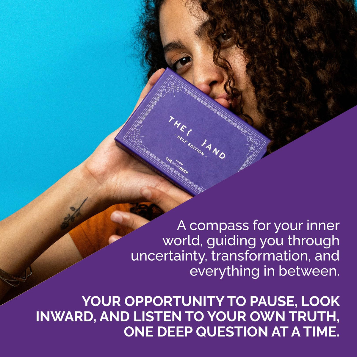 Card spread view of 199 prompts in THE AND Self Love Edition.