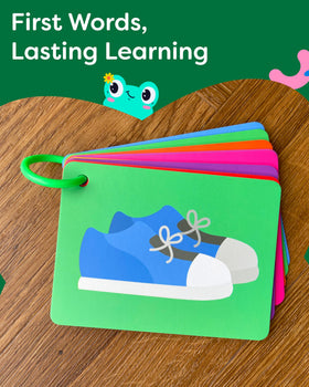 THE BAMBINO TREE 100 First Words nature cards evoke outdoors words for early talk.