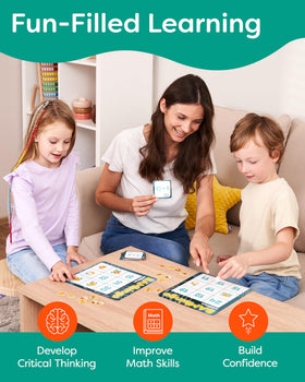 The Bambino Tree Bingo addition cards enable quick practice of sums and basic recall.