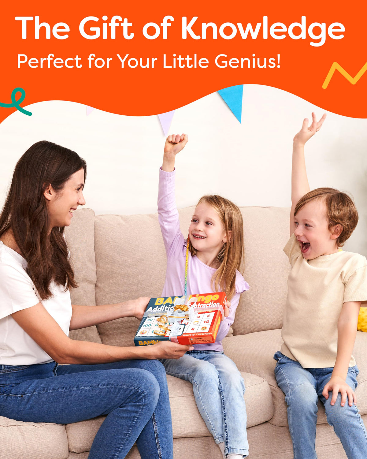 The Bambino Tree Bingo challenge cards offer progressive difficulty for growing skills.