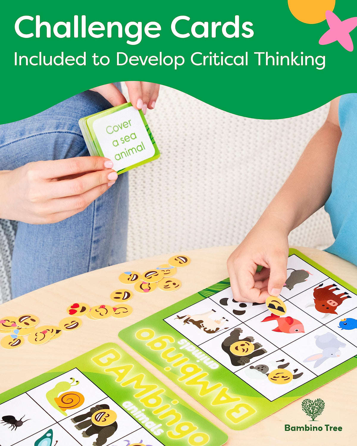 The Bambino Tree colorful visual cues invite engaging, multisensory play.