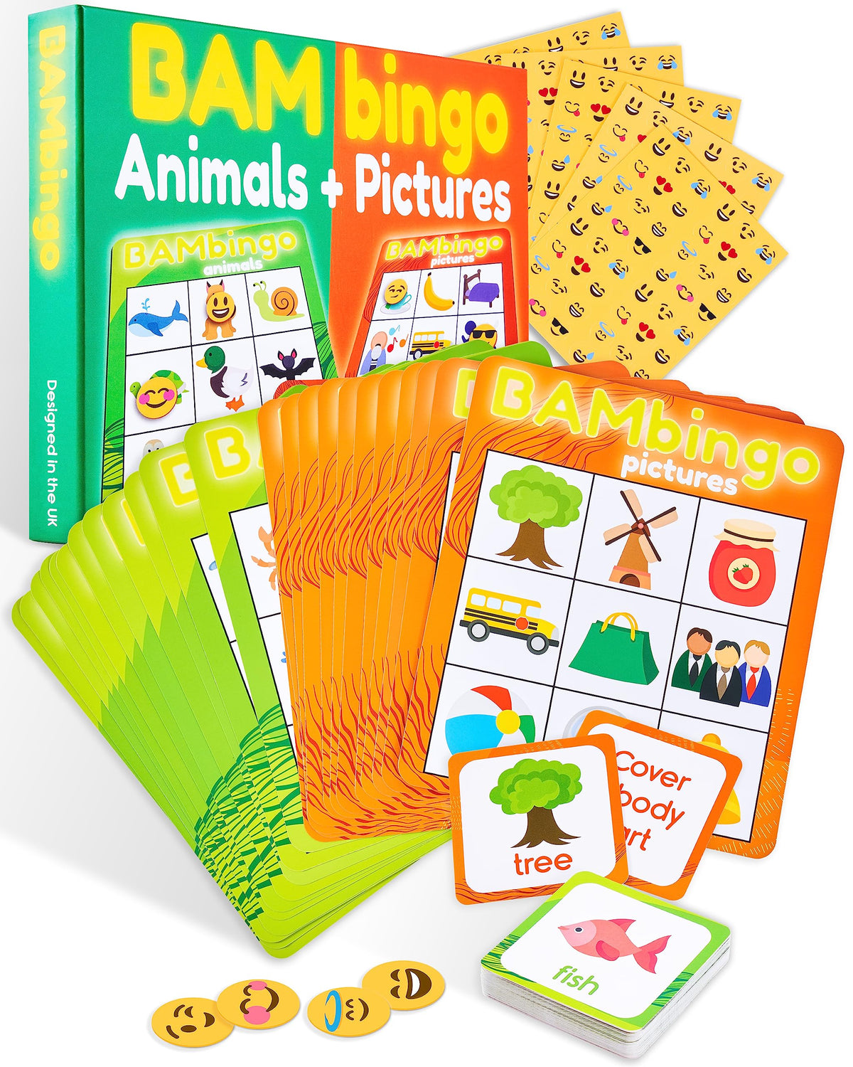 The Bambino Tree language-building activities support vocabulary growth.