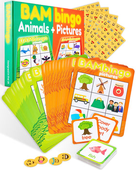 The Bambino Tree language-building activities support vocabulary growth.