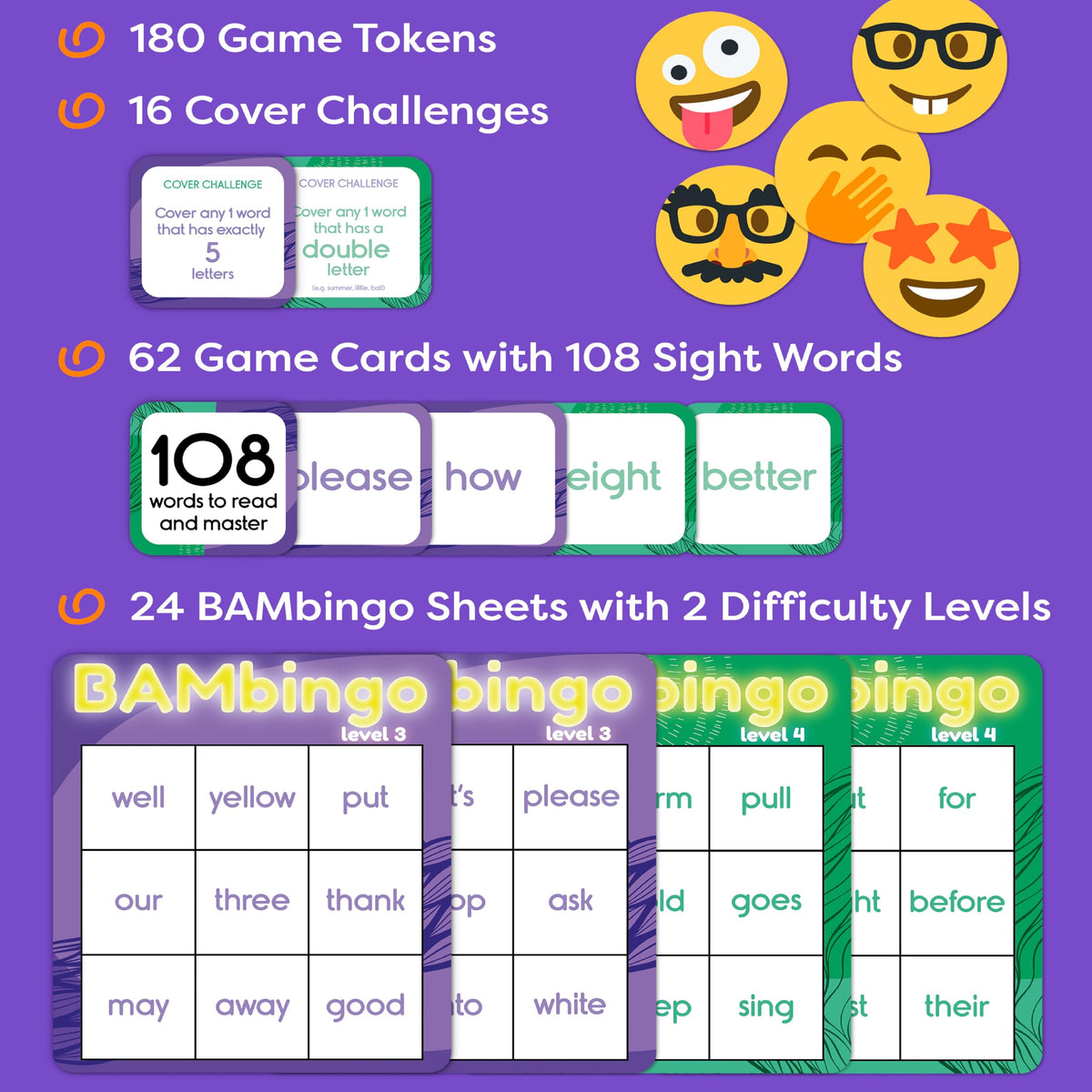 The Bambino Tree durable premium cards resist wear through many sessions