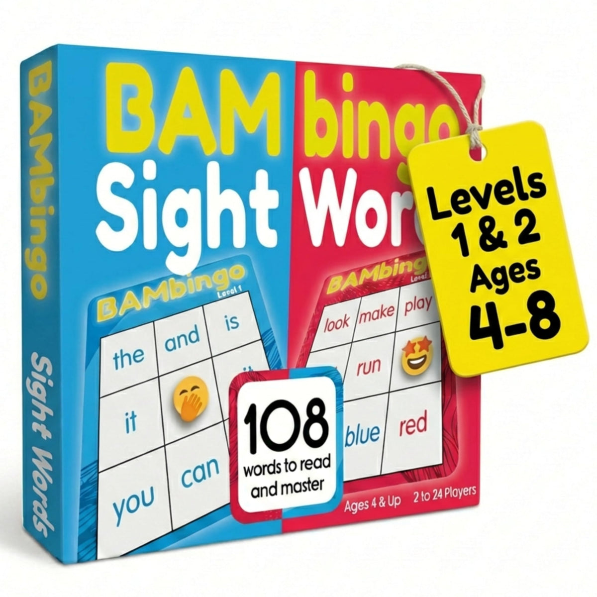 THE BAMBINO TREE sight word bingo level 1 cards improve early recognition