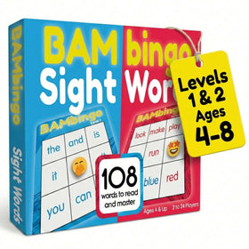 THE BAMBINO TREE sight word bingo level 1 cards improve early recognition