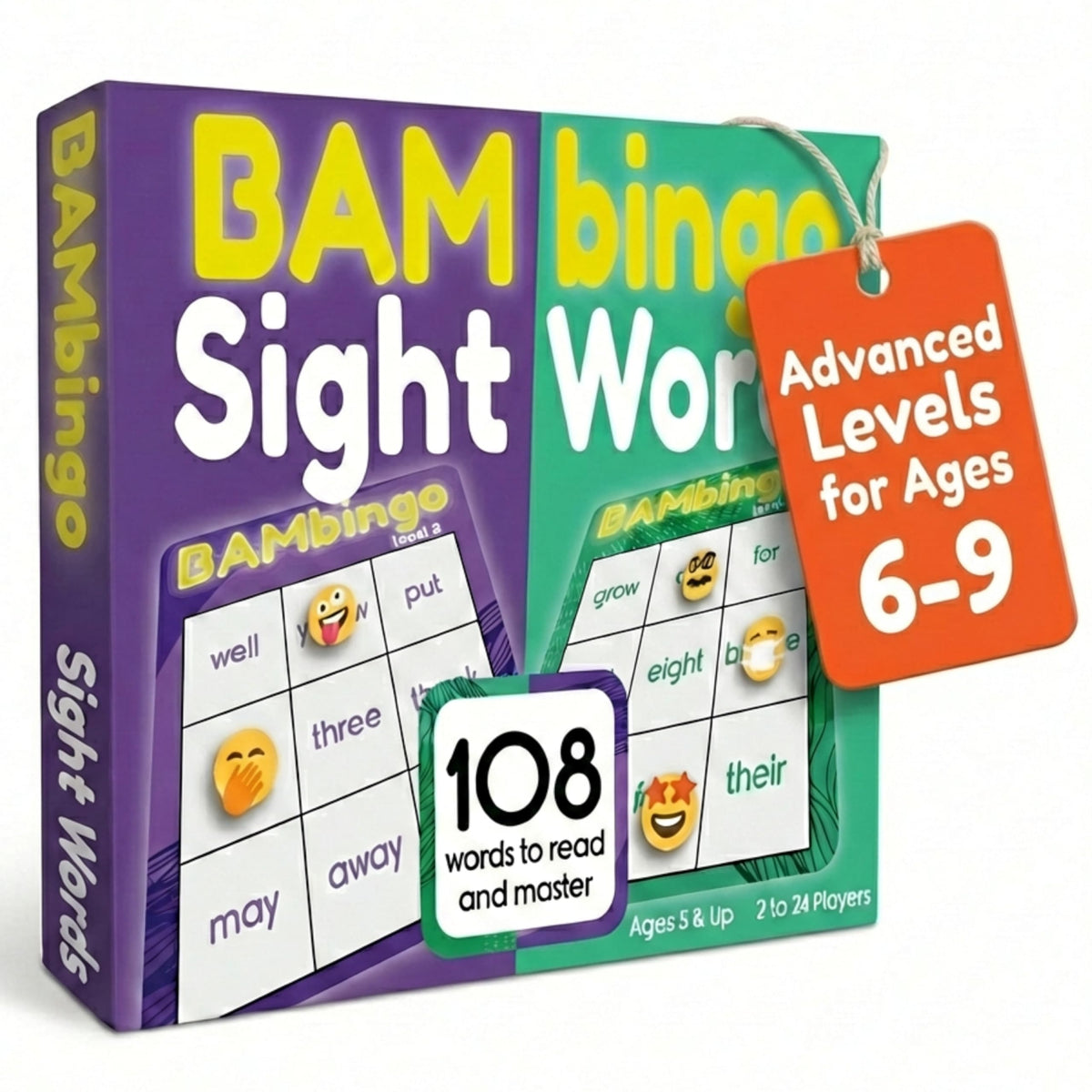 The Bambino Tree Level 3 sight word bingo cards for classroom practice