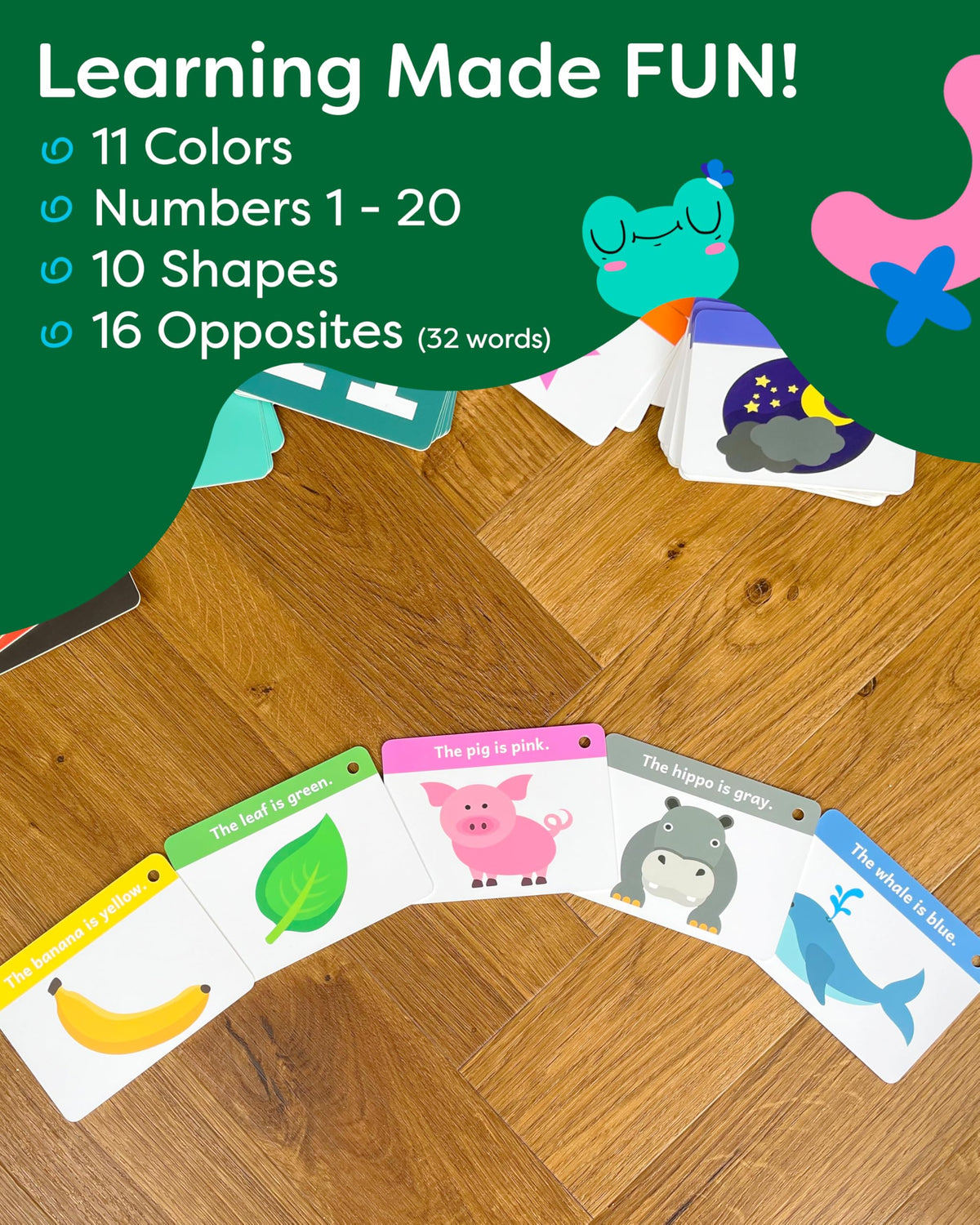 Separate uppercase and lowercase cards from The Bambino Tree support easy matching and word building.