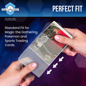 The Clear Collectible penny sleeves football card sleeve fits standard cards