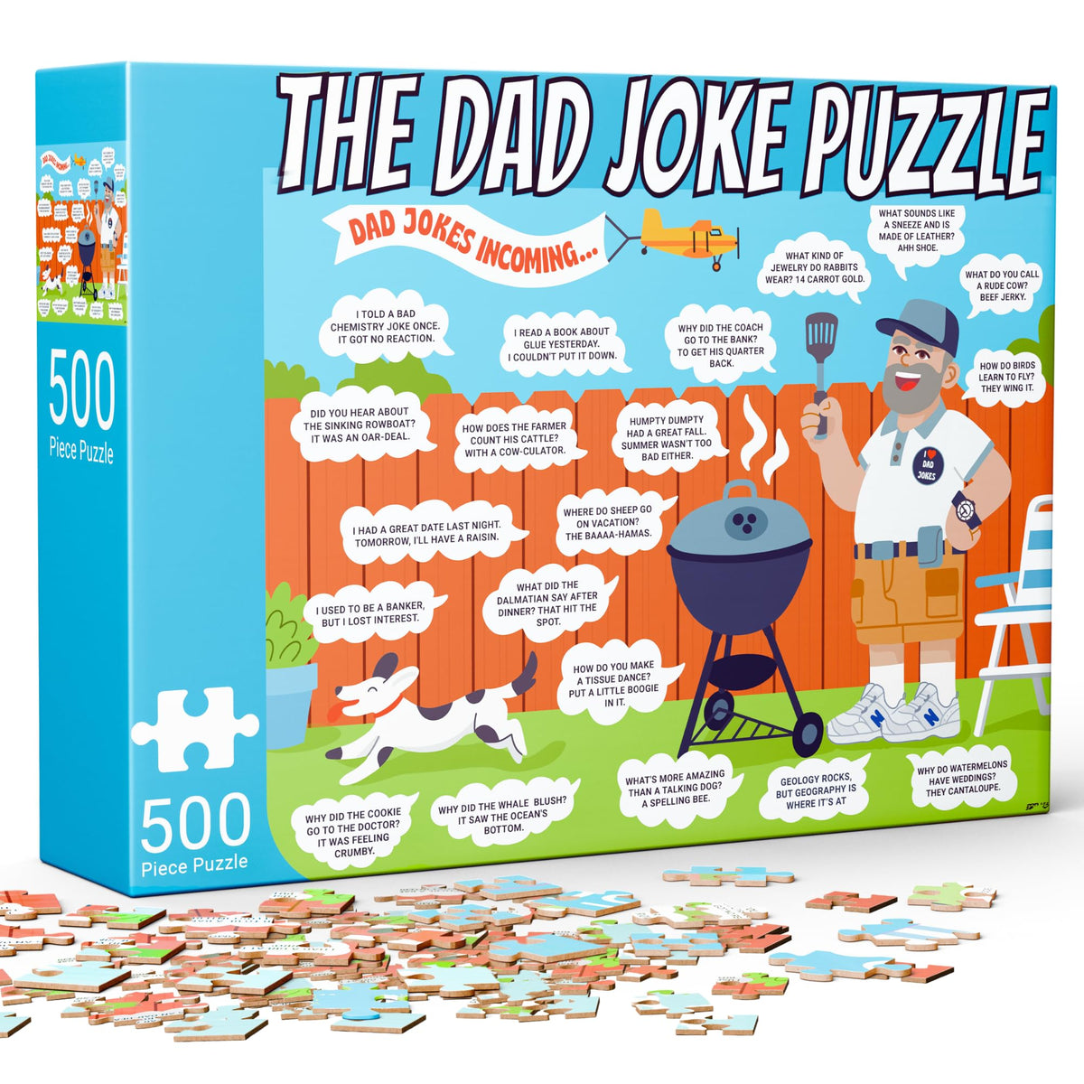 The Dad Joke 3000 Dad Joke Puzzle front view, ideal gift for puzzle lovers