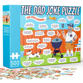 The Dad Joke 3000 Dad Joke Puzzle front view, ideal gift for puzzle lovers