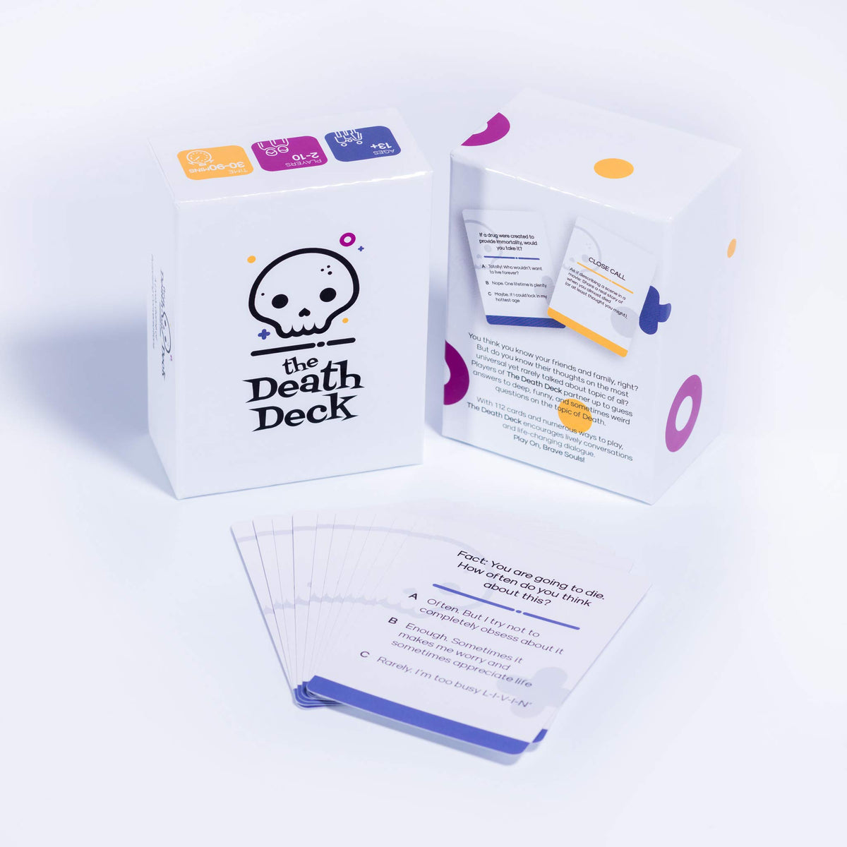 The Death Deck setup for two to ten players for inclusive fun.