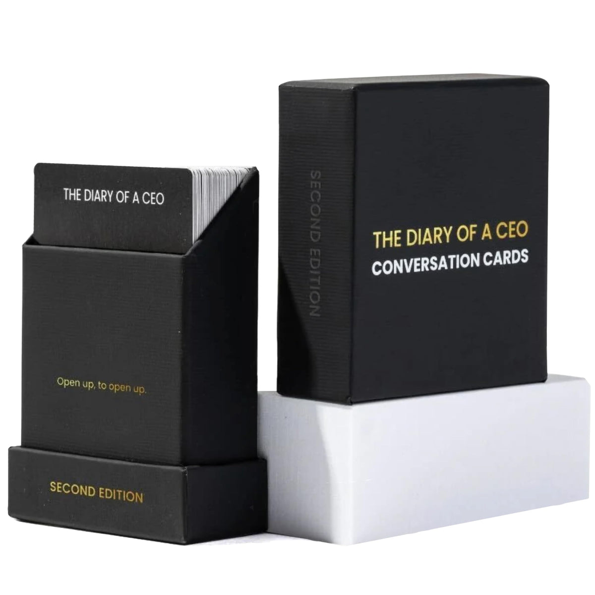 The Diary Of A CEO 2nd Edition pack cover with prompts for meaningful connections