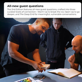 The Diary Of A CEO 2nd Edition date night setup on table with conversation prompts