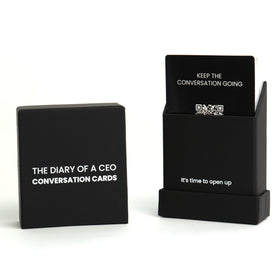 The Diary Of A CEO Conversation Cards front cover showing premium design