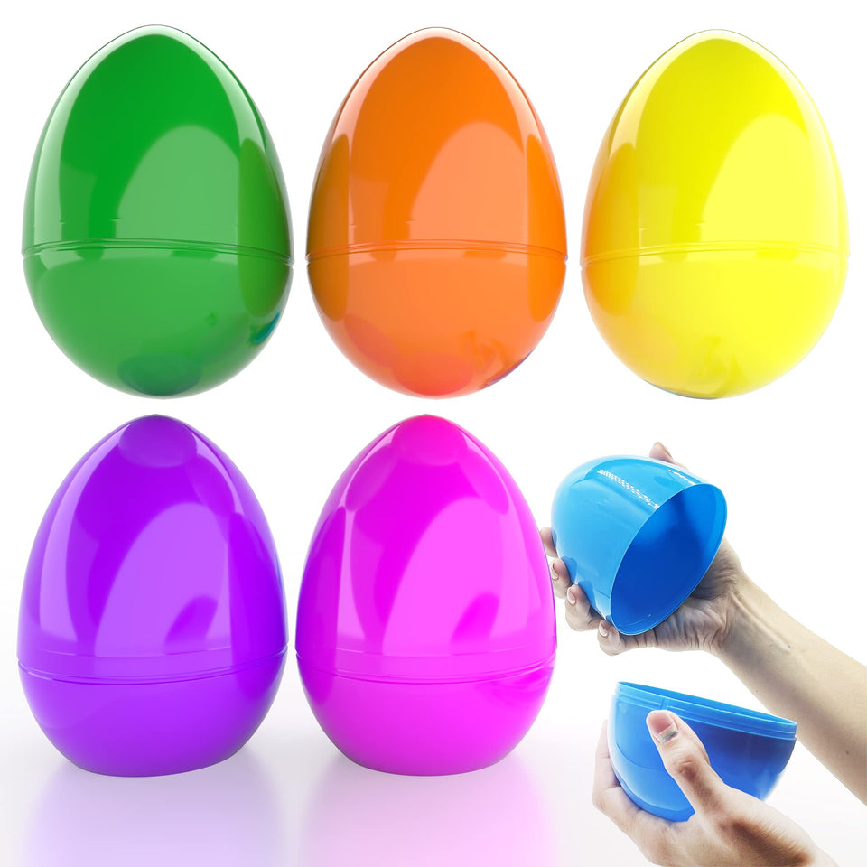 The Dreidel Company 6-inch jumbo fillable Easter eggs ready for party favors