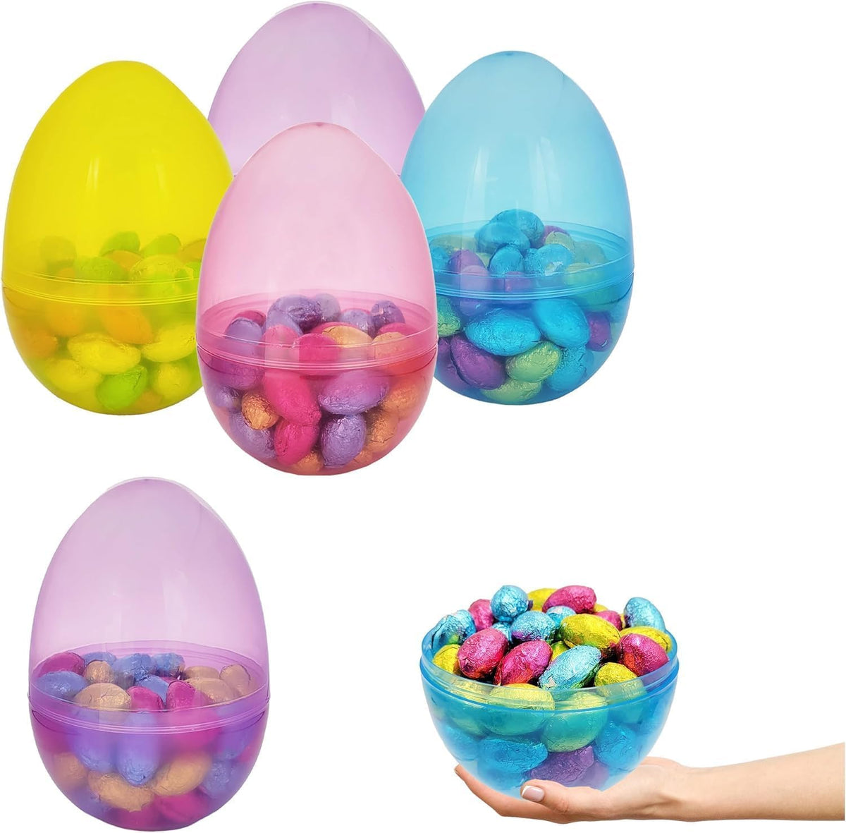 The Dreidel Company assorted color Easter eggs for hunts and gifts