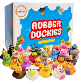The Dreidel Company assortment rubber duck eye poppers 50-pack for bath time fun