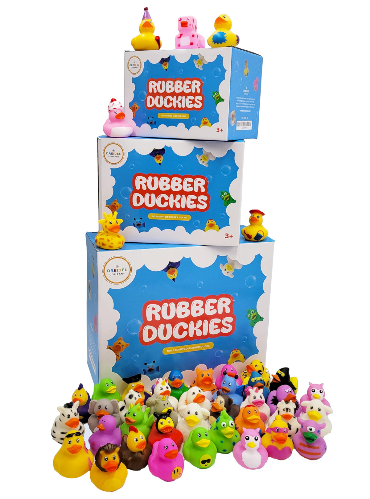 The Dreidel Company carnival prizes ducks brighten prize bags and games.