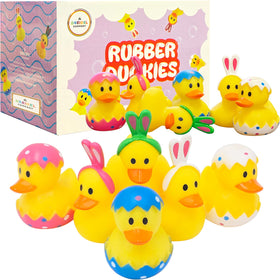 The Dreidel Company Easter ducks group in a 50-pack for party decor and play.