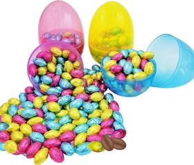 The Dreidel Company fillable Easter egg blue close-up highlights translucence