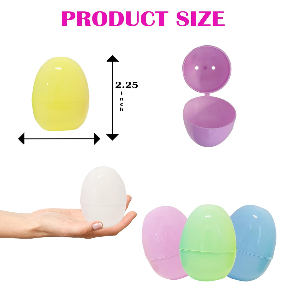 The Dreidel Company fillable pastel egg halves detachable for hiding treats
