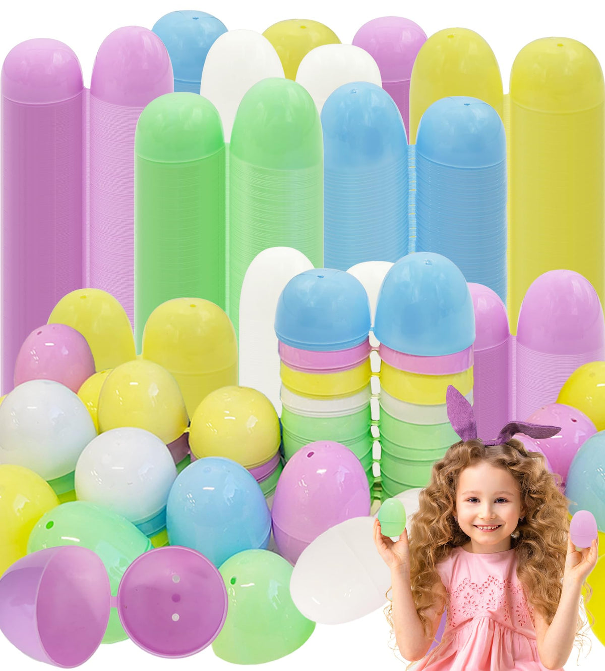 The Dreidel Company fillable pastel egg with hinge ideal for surprise candies