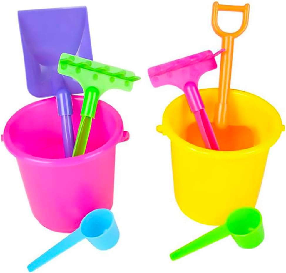 Ages 3+ label on The Dreidel Company mini beach playsets indicates kid-friendly design.