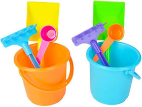 The Dreidel Company mini beach sets shown as party favors for birthdays.