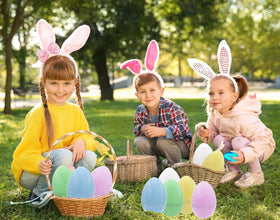 The Dreidel Company ideal party favors and classroom rewards for festive Easter celebrations.