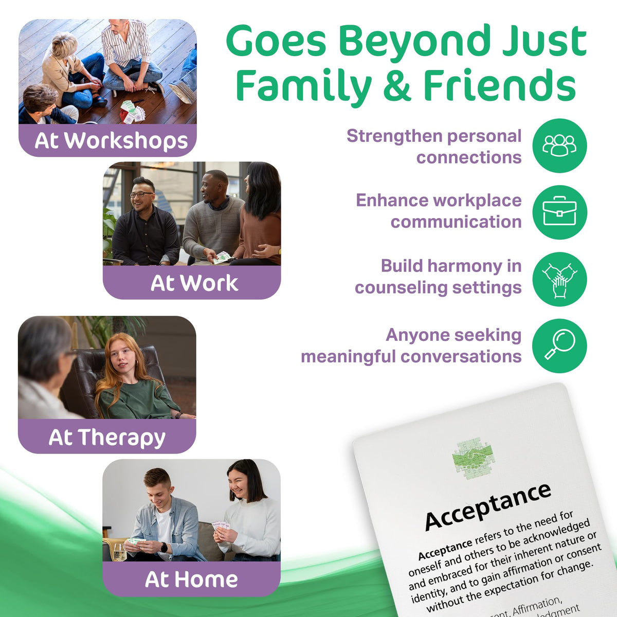 The Empathy Set Definitions Edition each card includes a synonym set.