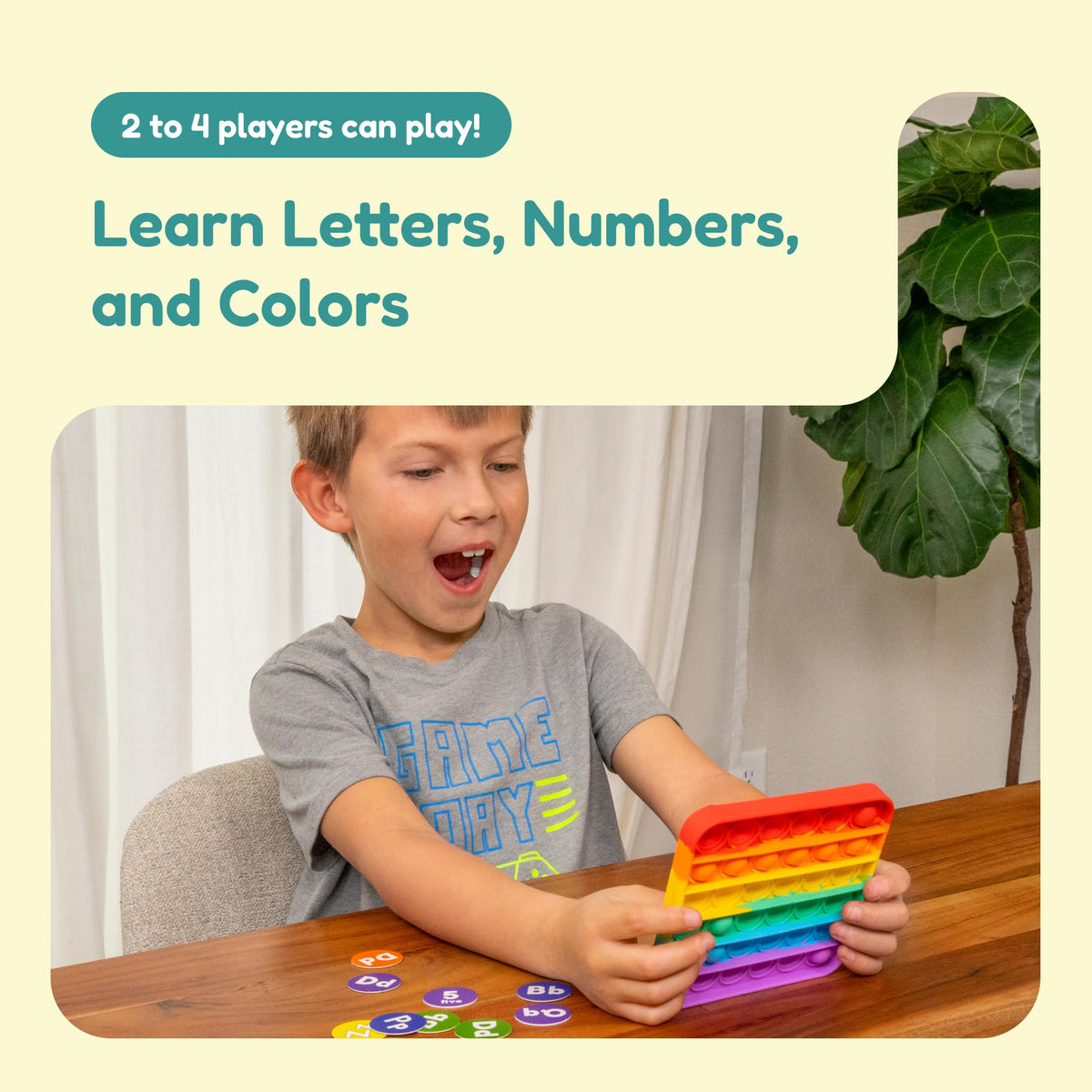The Fidget Game ABC Bingo is great for in-class or home play with family.
