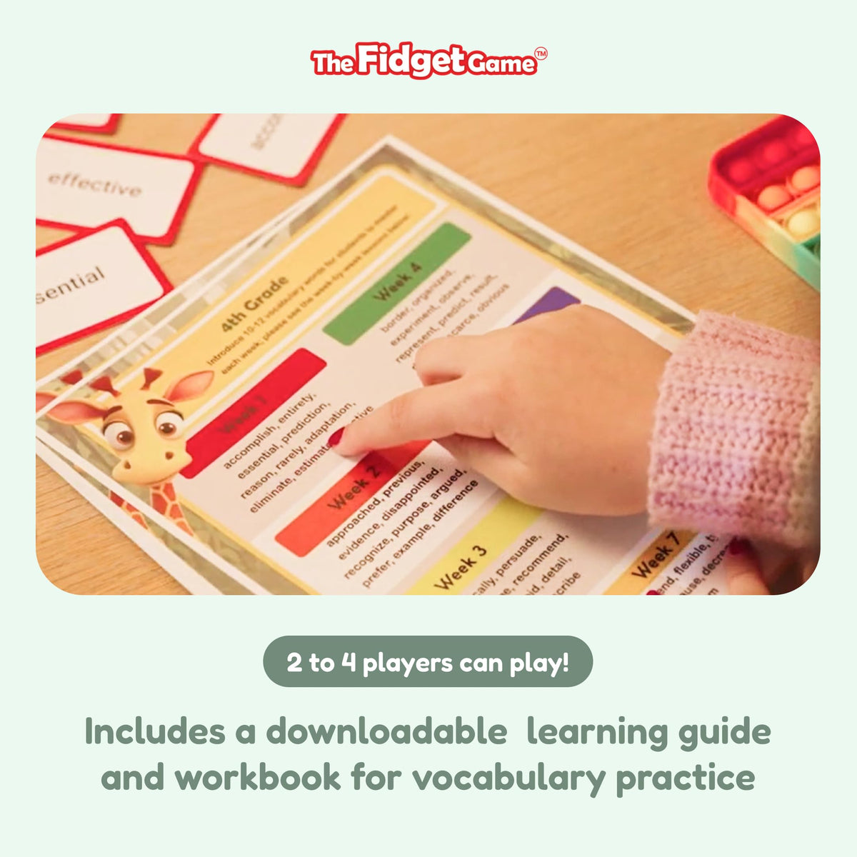 The Fidget Mats by The Fidget Game provide tactile focus during play.