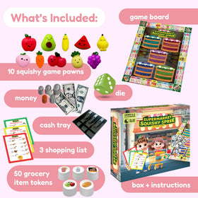 The Fidget Game play money and coins for interactive budgeting challenges.