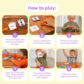 The Fidget Game Sneaky Elves teacher standards aligned setup supports classroom literacy goals.