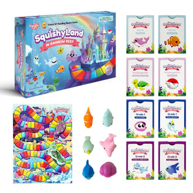 The Fidget Game SquishyLand Rainbow Reef board for collaborative learning and sensory play.