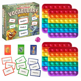 The Fidget Game Vocabulary Words card set for classroom use to expand expressive language.
