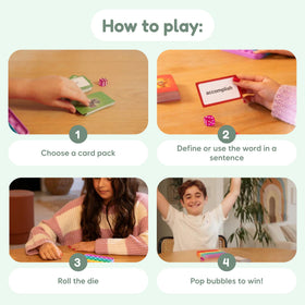 The Sixth Grade vocabulary card from The Fidget Game broadens advanced word use in debates.