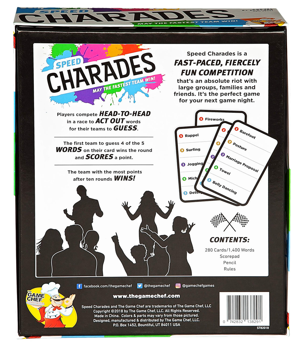 The GAME CHEF Speed Charades teams play setup drives inclusive fun.