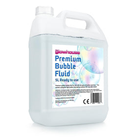 The Glowhouse Premium Bubble Solution 169 oz bottle ready for big bubbles and easy use.