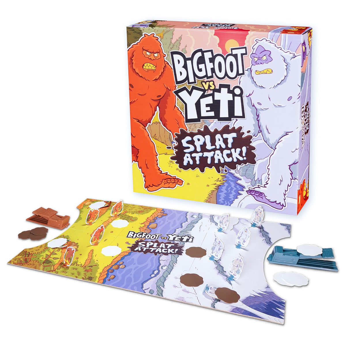 The Good Game Company Bigfoot vs Yeti Catapult Game box for family fun.