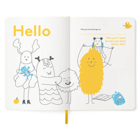 Interactive sharing page encourages family journaling and bonding time.