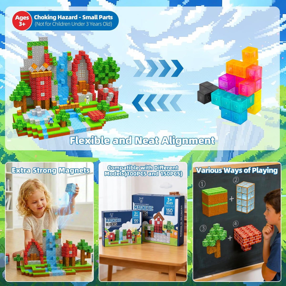 The Household Best THB blocks enabling kids to assemble and explore hands-on play