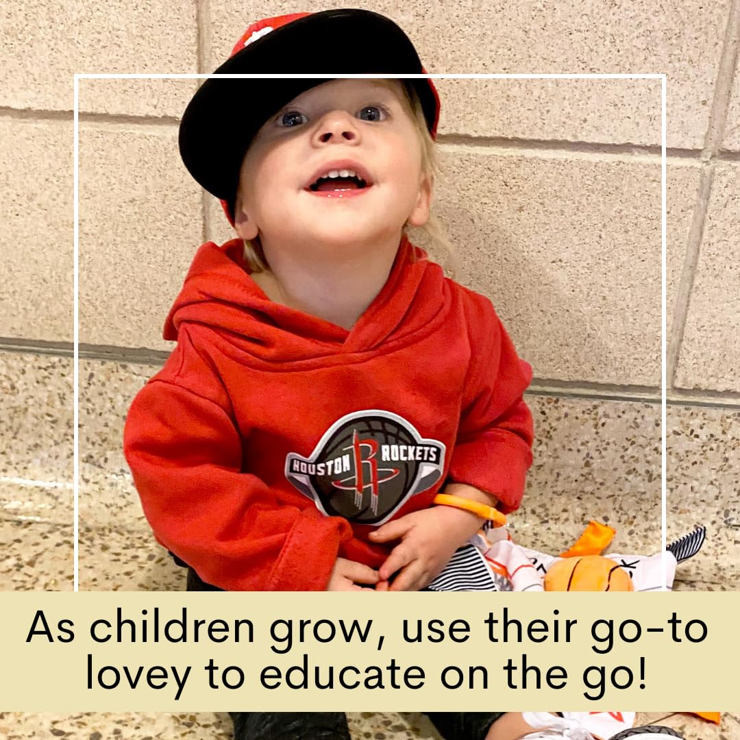 The Learning Lovey colors-letters-shapes fosters early recognition during baby playtime