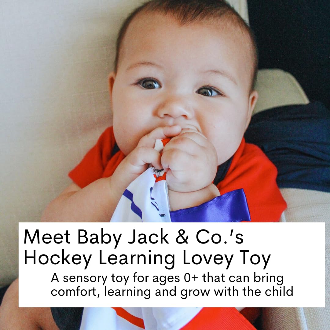 The Learning Lovey crinkle tag toy invites babies to explore textures and sounds safely.