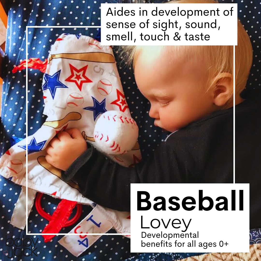 The Learning Lovey edge ribbon tags offer tactile exploration for little fingers