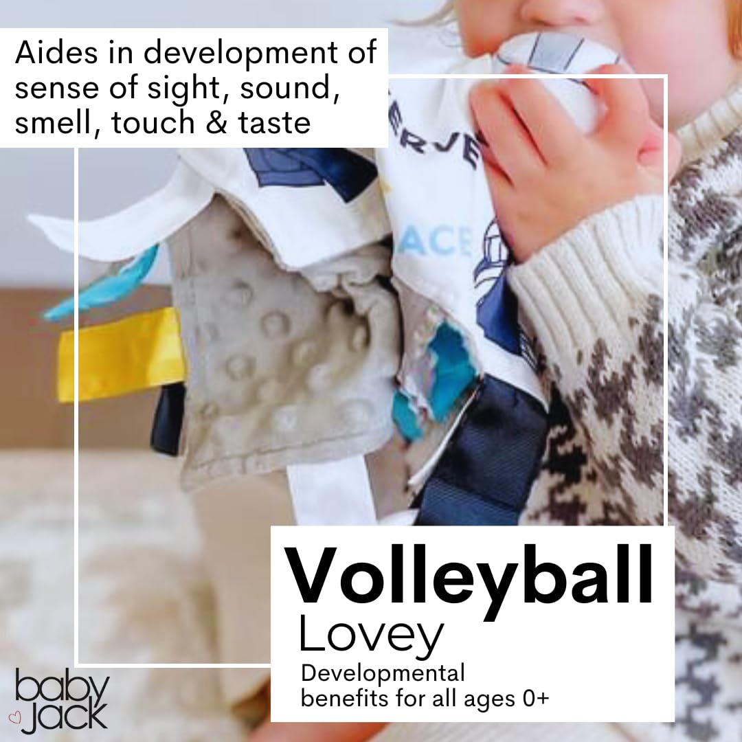 The Learning Lovey safety-sewn ribbons prevent loose strands for safer play